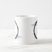 Mug Modifier le nom d'ajout initial Cercle déformé I J (Centre)