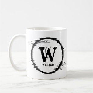 Mug Modifier le nom d'ajout initial Cercle dérangé U V
