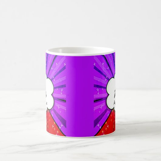 Mug Modifier le nom d'ajout initial, Pop Art Cloud - A (Centre)