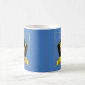 Mug Modifier le nom de l'ajout initial, ruban bouclier (Centre)