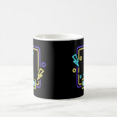 Mug Modifier Le Nom Initial Ajouter Le Nom Bleu Jaune (Centre)