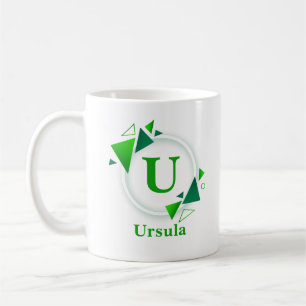 Mug Modifier le nom initial Ajouter le nom Cercle blan