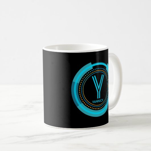 Mug Modifier le nom initial Ajouter le nom Futuristic  (Devant droit)