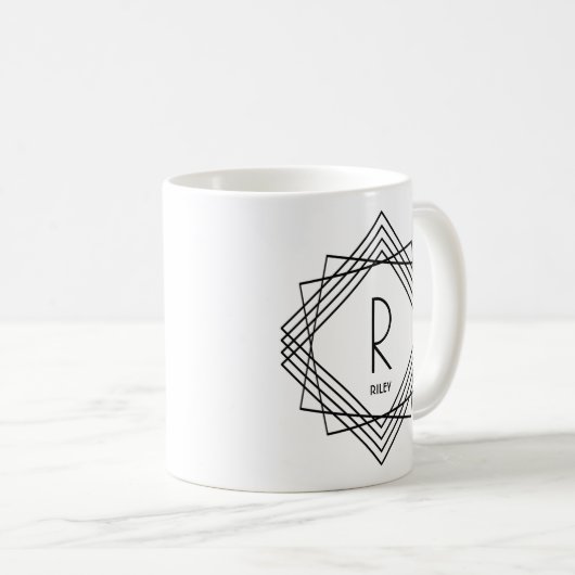 Mug Modifier le nom initial Ajouter le nom géométrique (Devant droit)