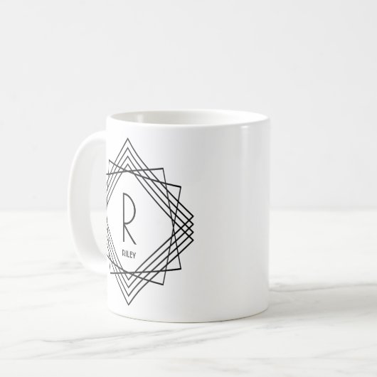 Mug Modifier le nom initial Ajouter le nom géométrique (Devant gauche)