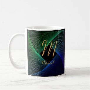Mug Modifier le nom initial Ajouter le nom Green Blue
