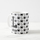 Mug Modifier le nom initial Ajouter le nom H I J K L M (Devant gauche)