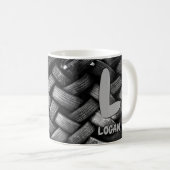 Mug Modifier le nom initial Ajouter le nom H I J K L M (Devant droit)