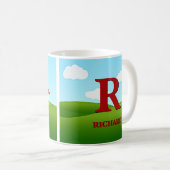 Mug Modifier le nom initial Ajouter le nom O P Q R S T (Devant droit)