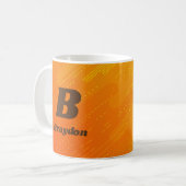 Mug Modifier le nom initial Ajouter le nom Orange jaun (Devant gauche)