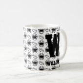 Mug Modifier le nom initial Ajouter le nom U V W X Y Z (Devant droit)