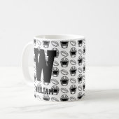 Mug Modifier le nom initial Ajouter le nom U V W X Y Z (Devant gauche)