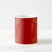 Mug Modifier le nom initial Ajouter l'or sur Red L M N (Centre)