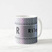 Mug Modifier le nom initial Ajouter O P Q R S T Metal (Devant droit)