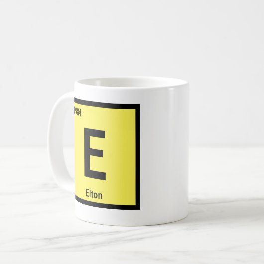 Mug Modifier le nom initial Année Périodique Tableau E (Devant gauche)