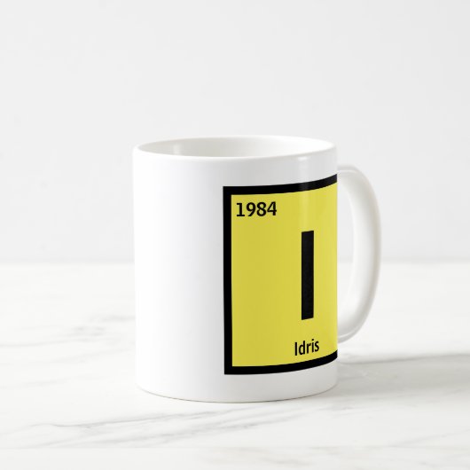 Mug Modifier le nom initial Année Périodique Tableau I (Devant droit)