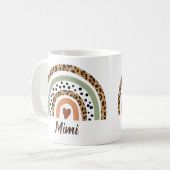 Mug Modifier le nom Leopard Spot Imprimer Rainbow Gran (Devant gauche)
