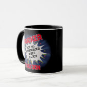 Mug Modifier le nom Texte, TRUCKER Pas tous les super- (Devant gauche)