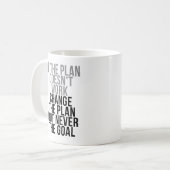 Mug Modifier Le Plan Mais Jamais L'Objectif (Devant gauche)