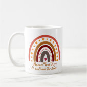 Mug Modifier le texte Ajouter le nom Boho Rainbow Hear (Gauche)