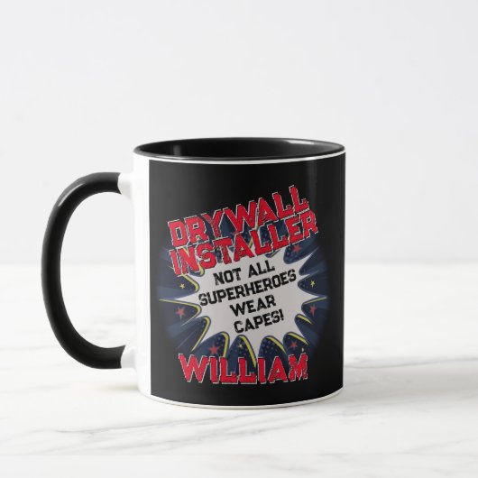 Mug Modifier le texte, DRYWALL INSTALLER Pas tous les  (Gauche)