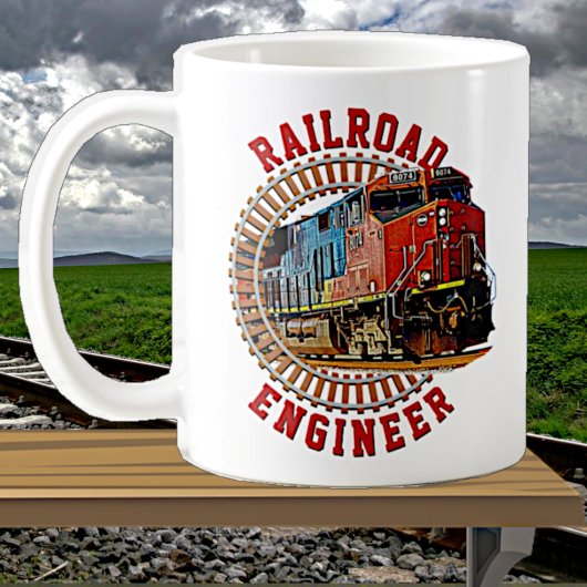 Mug Modifier le texte Ingénieur ferroviaire Locomotive