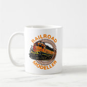 Mug Modifier le texte Modeleur ferroviaire Orange Dies (Gauche)