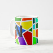 Mug Modifier les triangles géométriques initiaux L M N (Devant gauche)