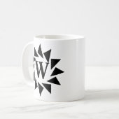 Mug Modifier les triangles géométriques initiaux V W X (Devant gauche)