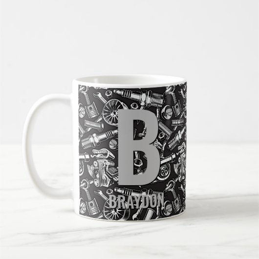Mug Modifier l'initiale Ajouter le nom A B C D E F G P (Gauche)