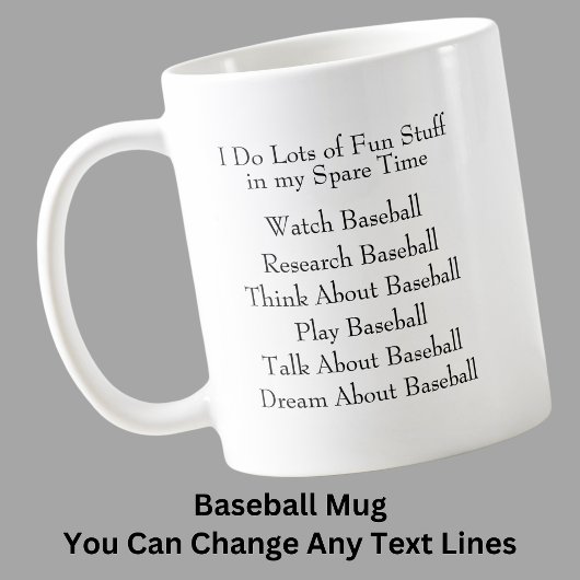 Mug Modifier N'Importe Quel Ventilateur De Baseball De
