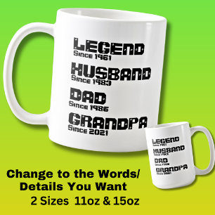 Mug Modifier TOUT détail - Légendaire Mari Papa Grand-