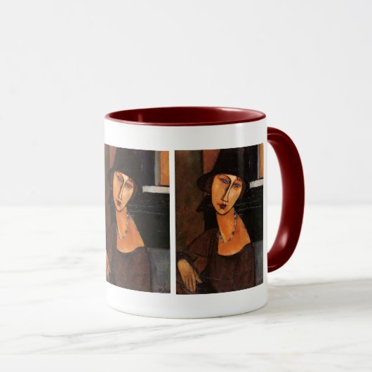 Mug Modigliani - Jeanne Hebuterne avec Casquette et co (Devant droit)