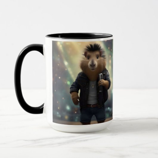 Mug "Mohawk Capybara : Rockin' the River !" (Gauche)