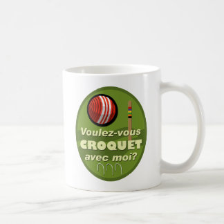 Mug Moi d'avec de croquet de Voulez-vous ?