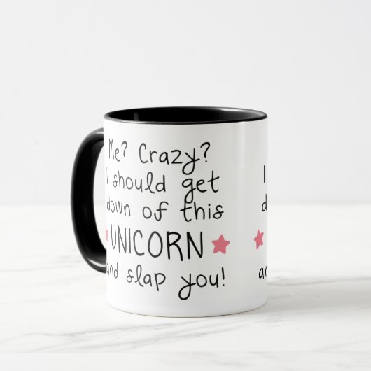 Mug Moi? Dingue ? licorne (Devant gauche)