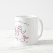 Mug Moi et ma licorne de comms (Devant droit)