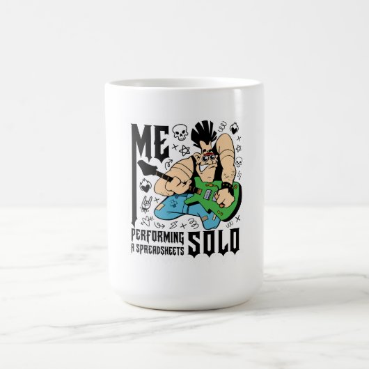Mug moi jouant un solo de tableur (Centre)