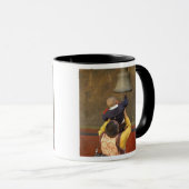 Mug Moine bouddhiste tibétain levant un garçon pour so (Devant droit)