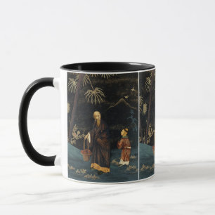 Mug Moine et Enfant Japonais Vintage G.A. Audsley