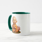 Mug Moine Lotus Zen (Devant gauche)