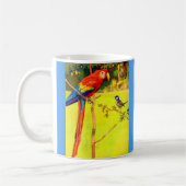 Mug moineau et perroquet (Gauche)