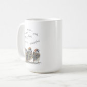 Mug Moineau oiseau drôle encourageant et solidaire (Devant gauche)