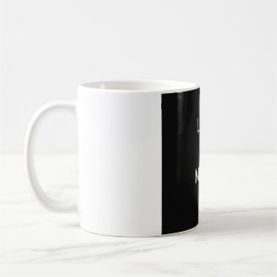 Mug Moins c'est plus - Design noir minimaliste