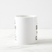 Mug Moins de drame. Plus de café. (Centre)