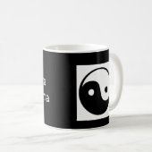 Mug Moins de drame Plus de Dharma (Devant droit)