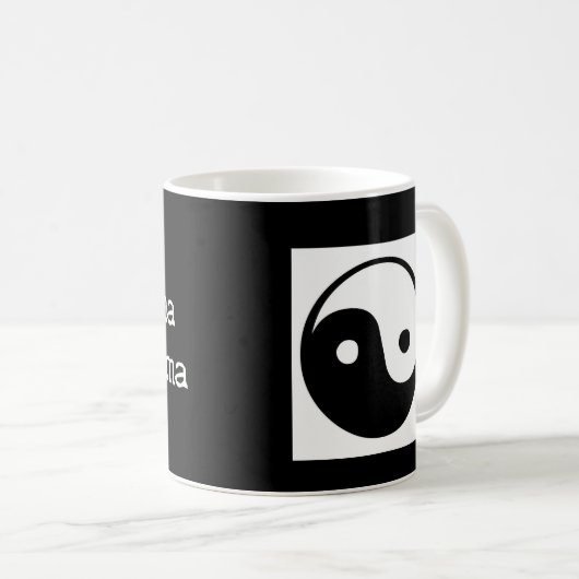 Mug Moins de drame Plus de Dharma (Devant droit)