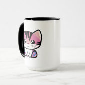 Mug Moins de gens, plus de chats (Devant gauche)