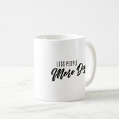 Mug Moins de gens Plus de chiens (Devant droit)