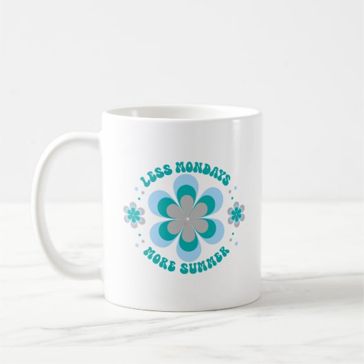 Mug Moins de Lundis Plus d'Été (Gauche)